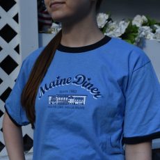 Maine Diner Mini Unisex Ringer T-shirt by Champion